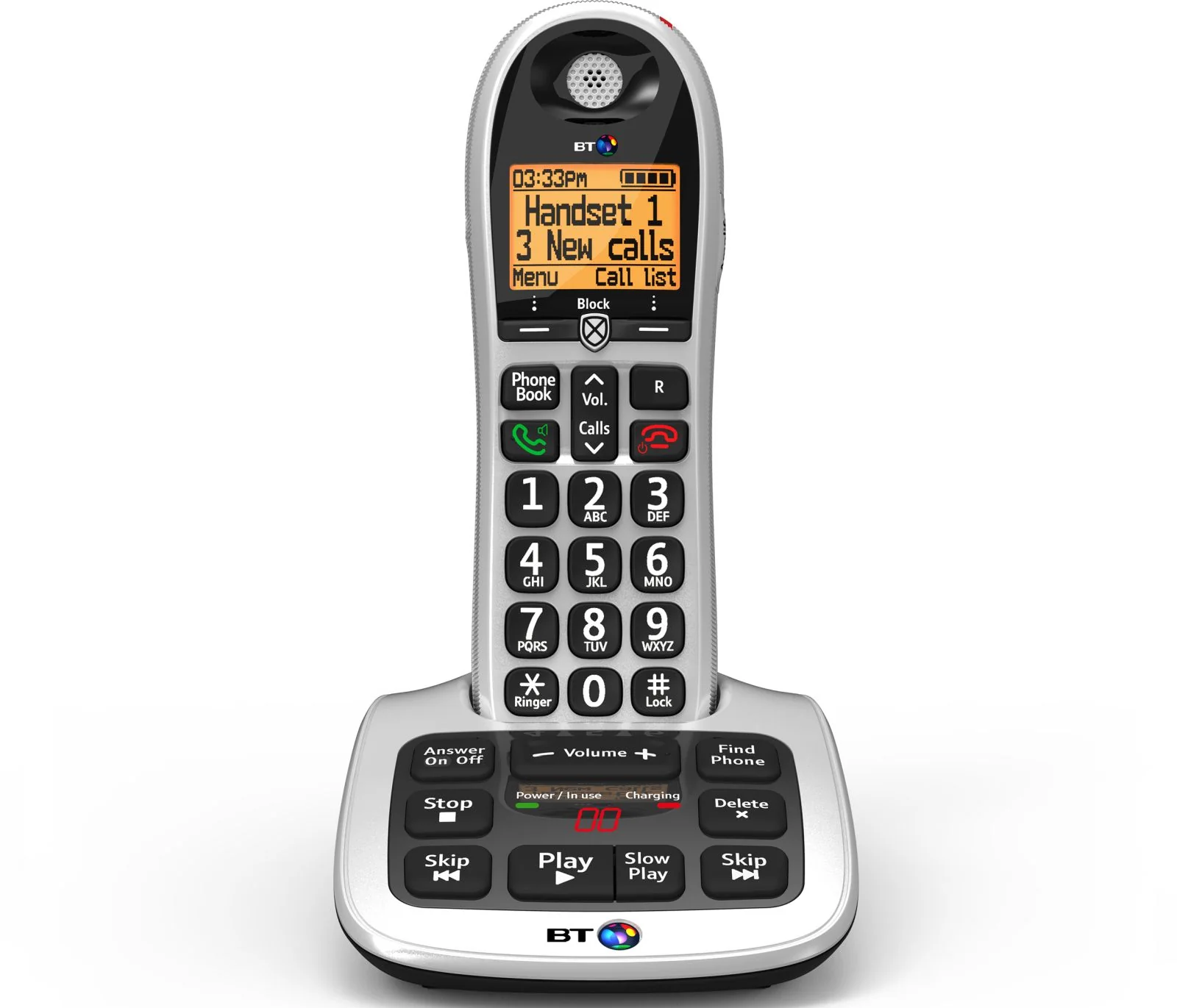 BT 4600 Cordless Phone, Single Handset with Big Buttons - Image 2