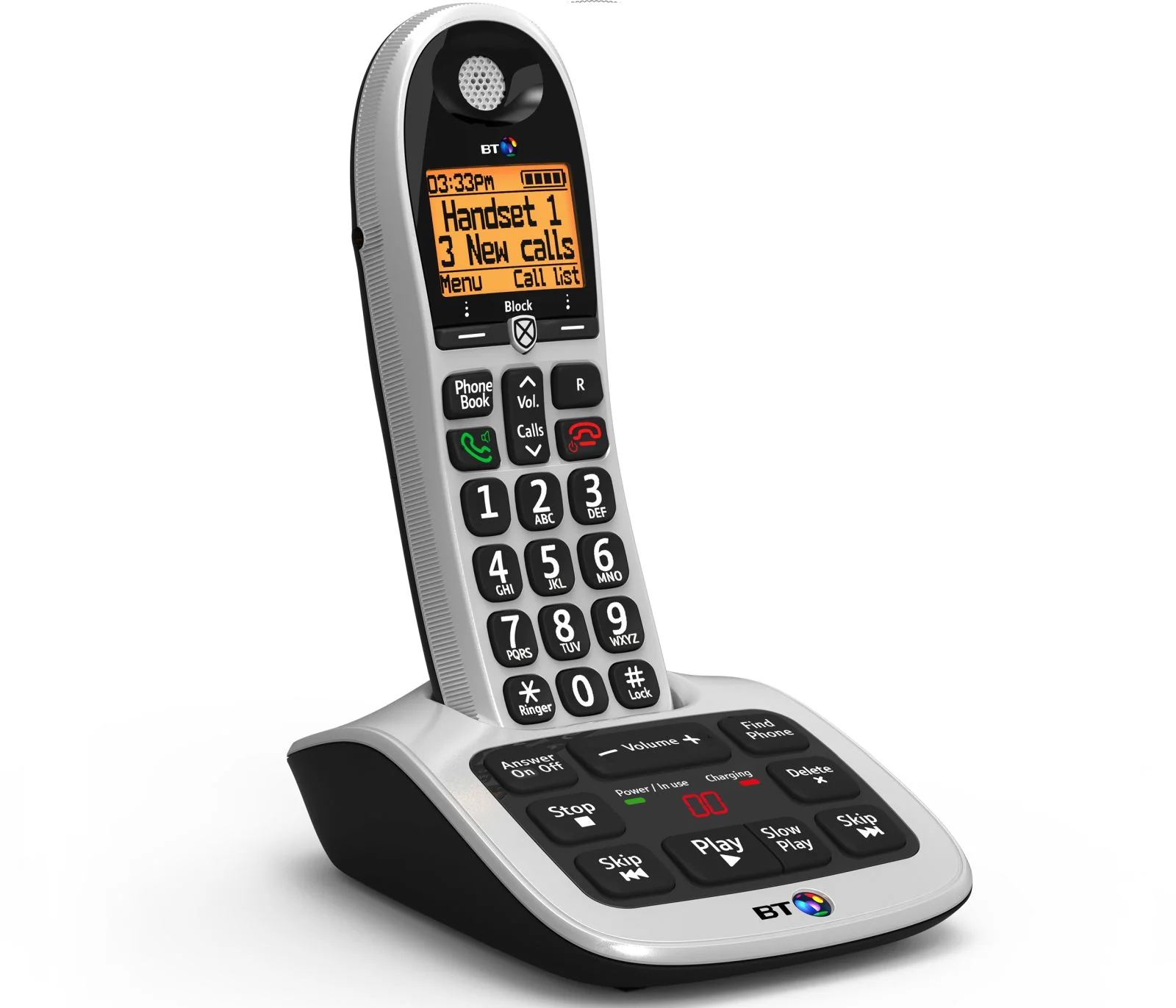 BT 4600 Cordless Phone, Single Handset with Big Buttons - Image 3