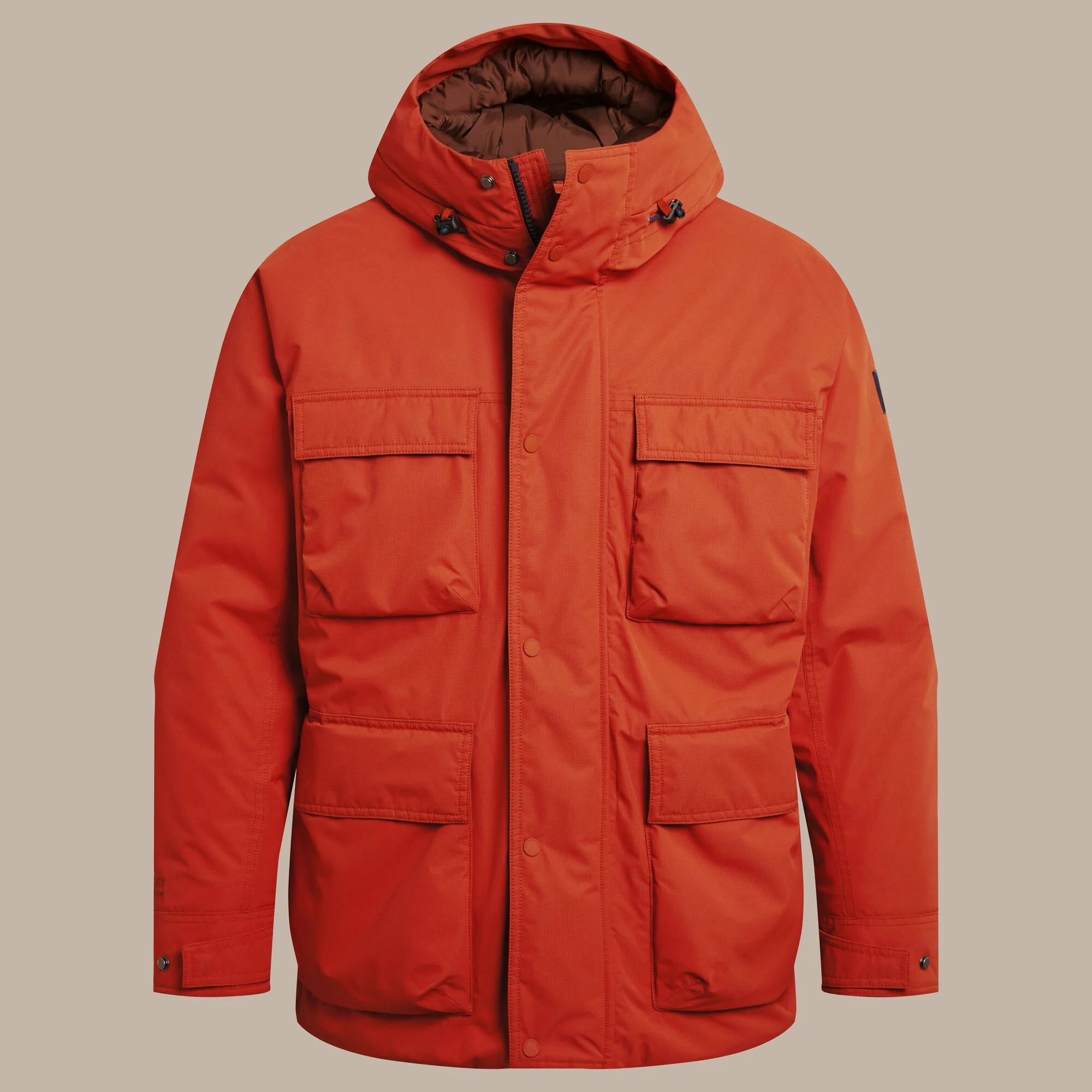 Craghoppers Men's Breckon Waterproof Jacket | Carnelian Orange - Image 10