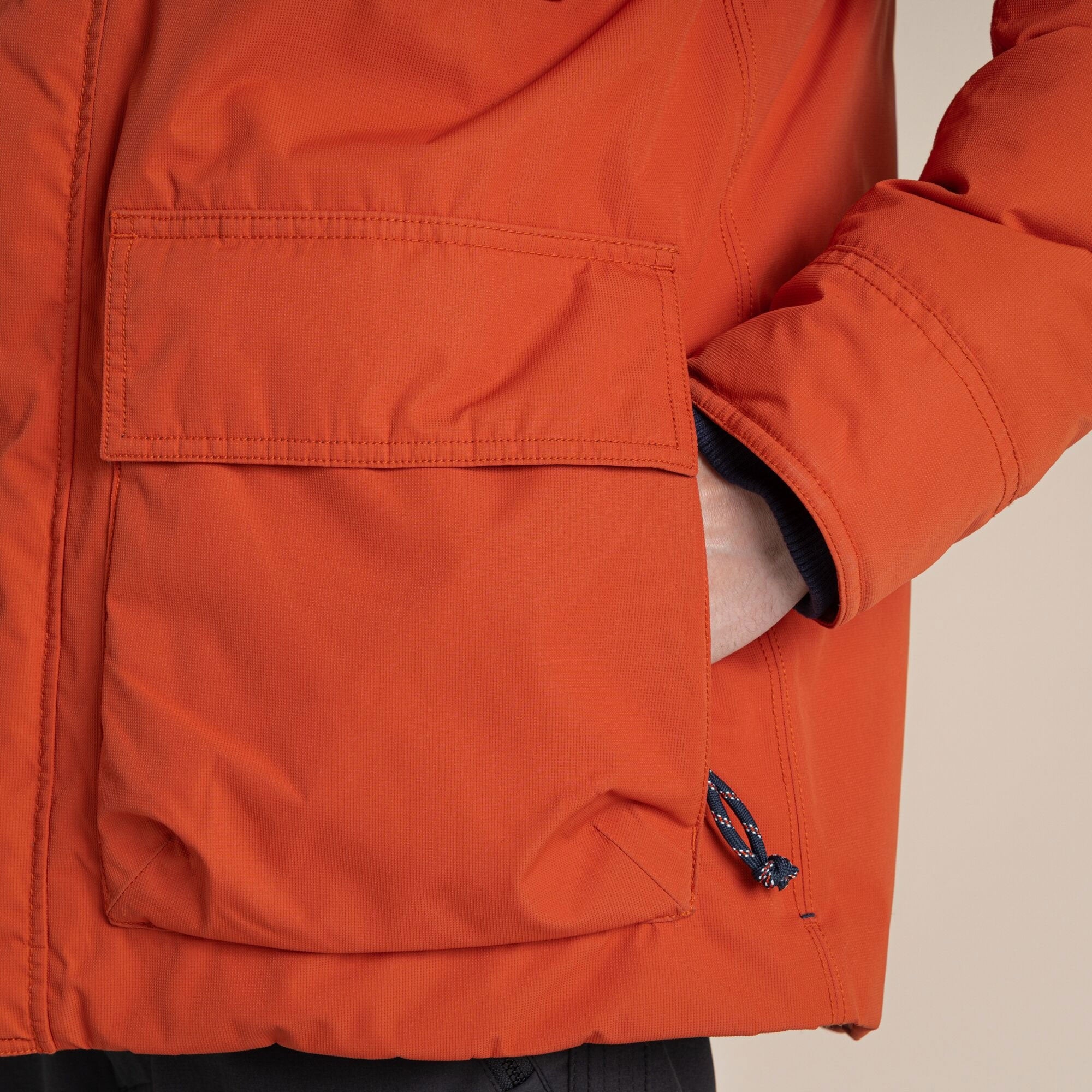 Craghoppers Men's Breckon Waterproof Jacket | Carnelian Orange - Image 6