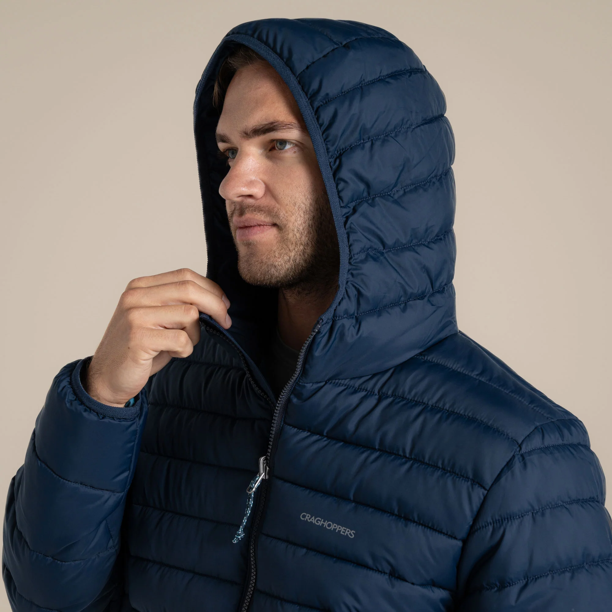 Craghoppers Men's Compresslite IX Hooded Insulating Jacket | Blue Navy - Image 7