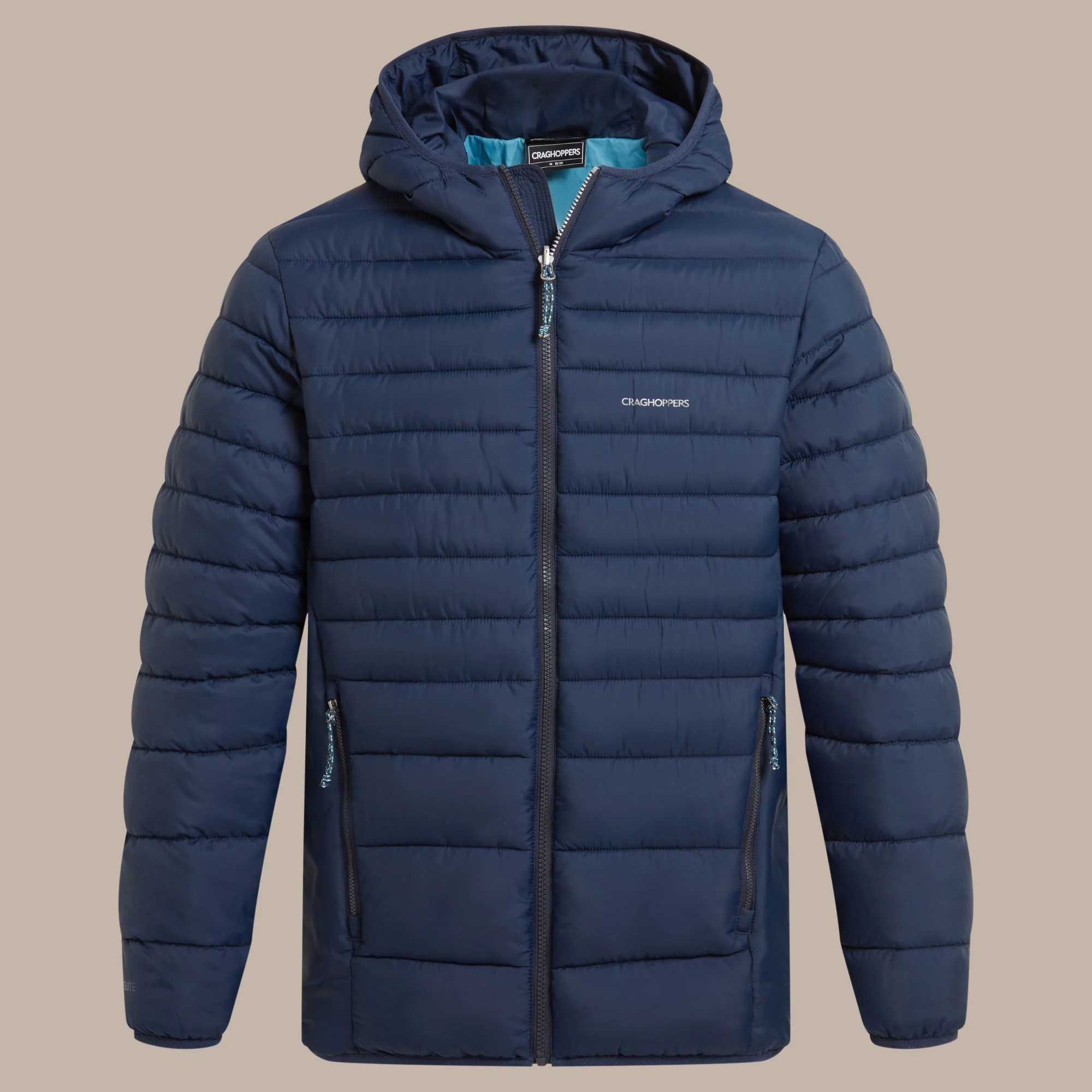 Craghoppers Men's Compresslite IX Hooded Insulating Jacket | Blue Navy - Image 9