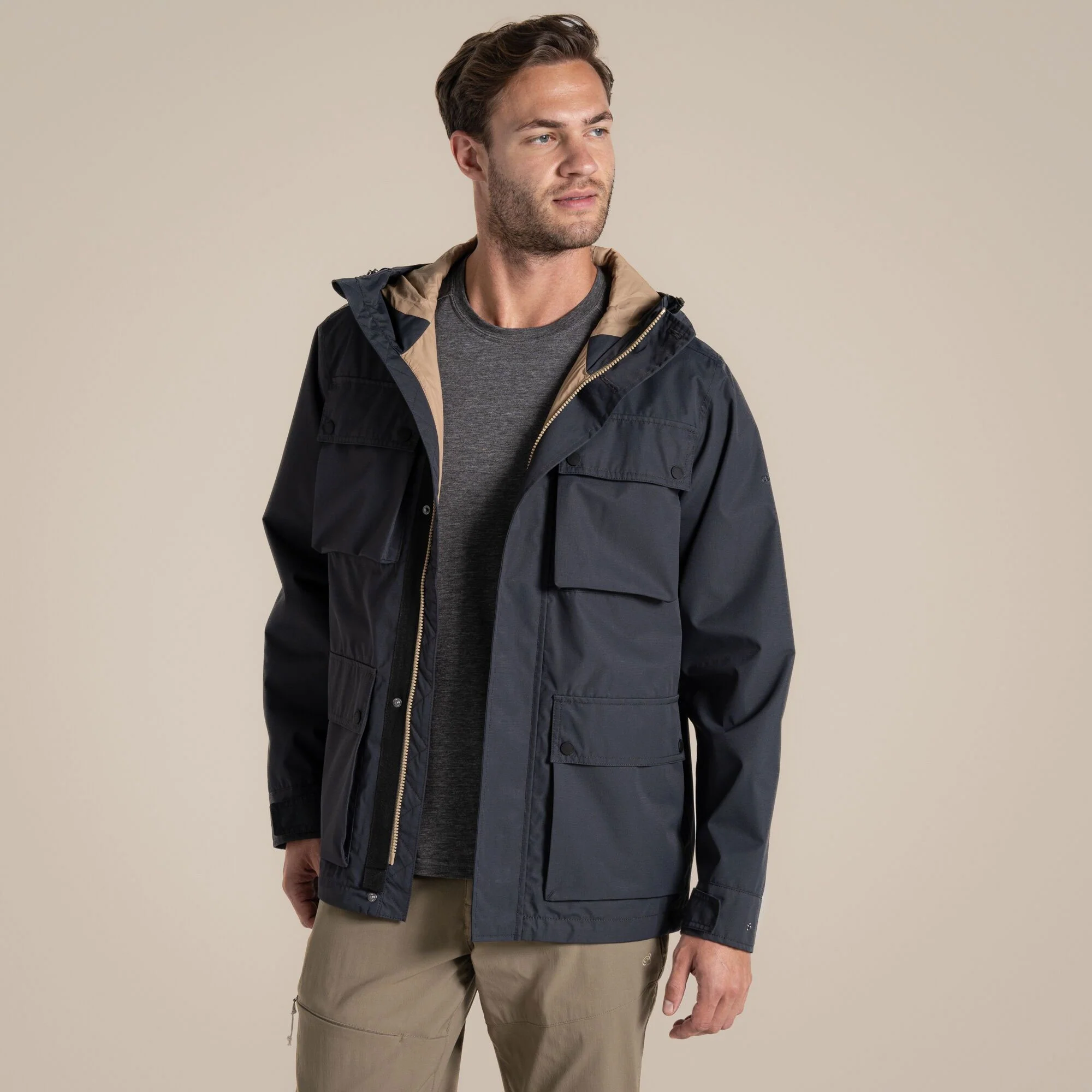 Craghoppers Men's Hartley Waterproof Jacket | Dark Iron - Image 5