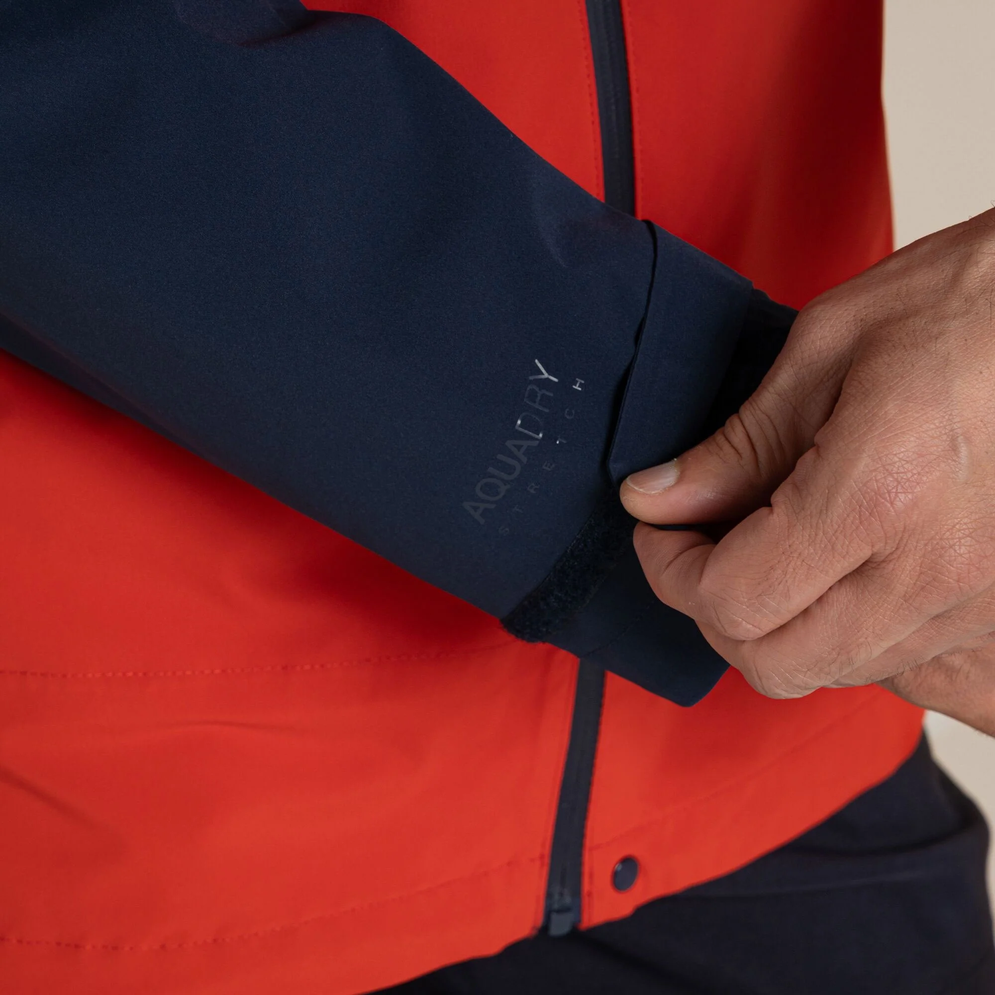 Craghoppers Men's Maris 2.5L Stretch Waterproof Jacket | Blue Navy / Pimento Red - Image 5