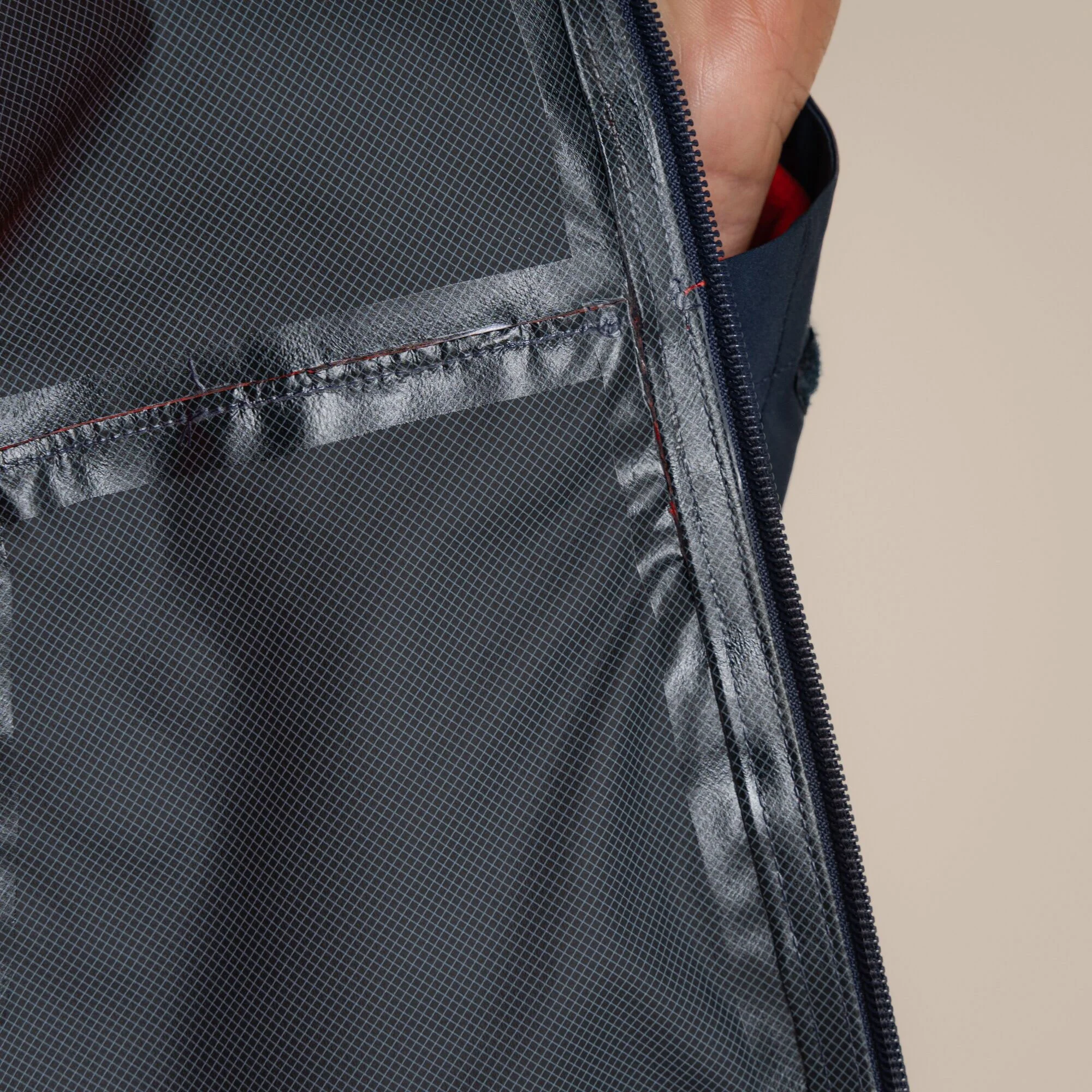 Craghoppers Men's Maris 2.5L Stretch Waterproof Jacket | Blue Navy / Pimento Red - Image 8