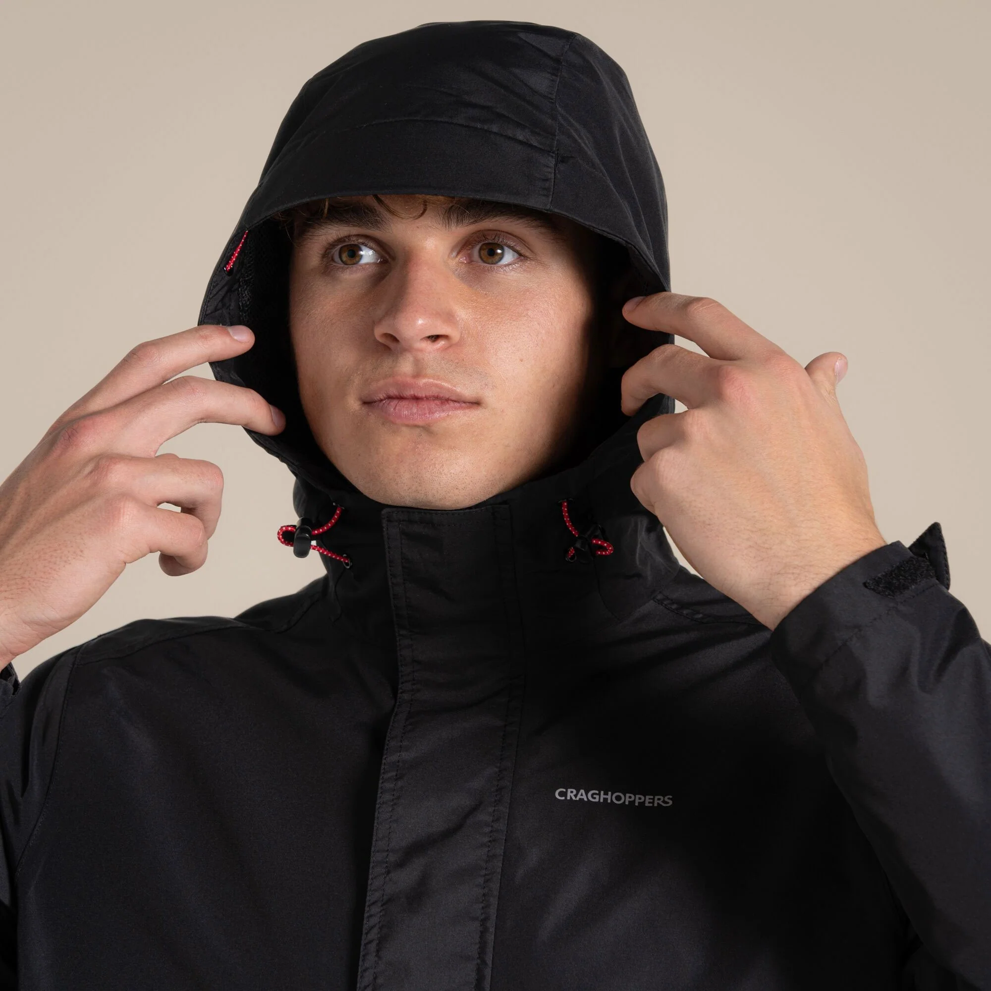Craghoppers Men's Ossus Waterproof Jacket | Black - Image 7