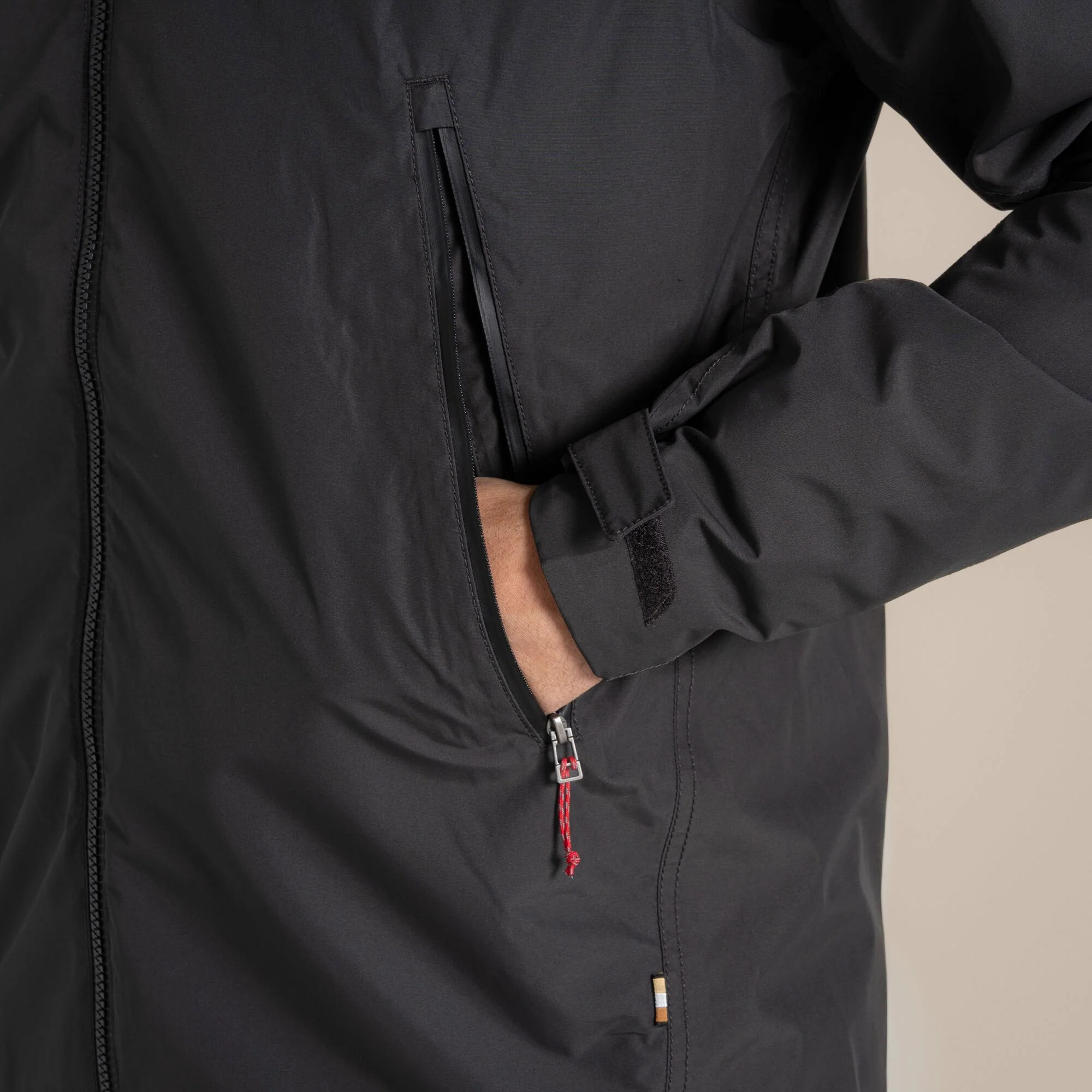 Craghoppers Men's Vanth Waterproof Jacket | Black Pepper / Black - Image 8