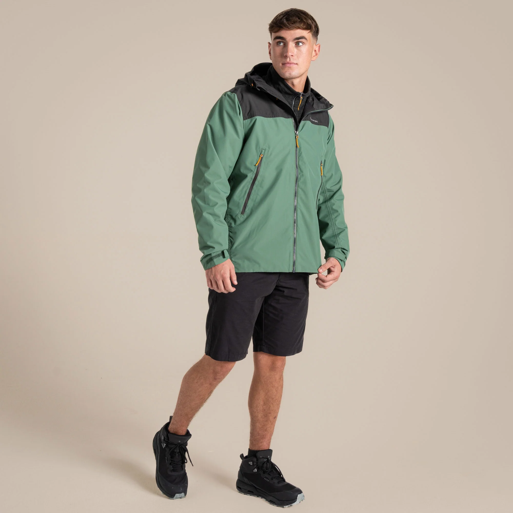 Craghoppers Men's Vanth Waterproof Jacket | Magrove Green / Black Pepper - Image 3
