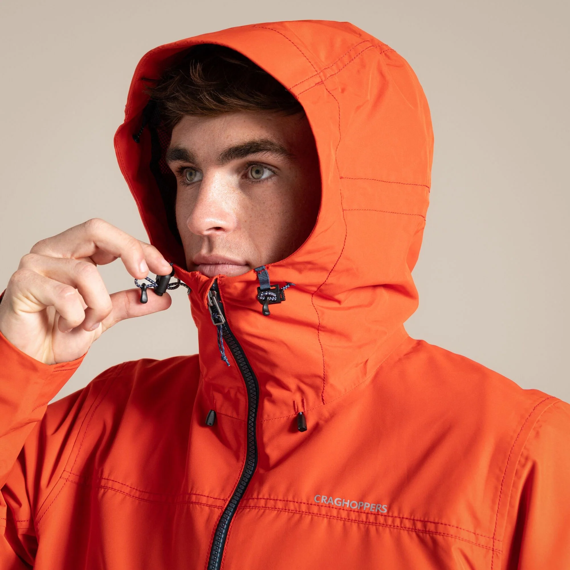 Craghoppers Men's Vanth Waterproof Jacket | Pimento Red - Image 7