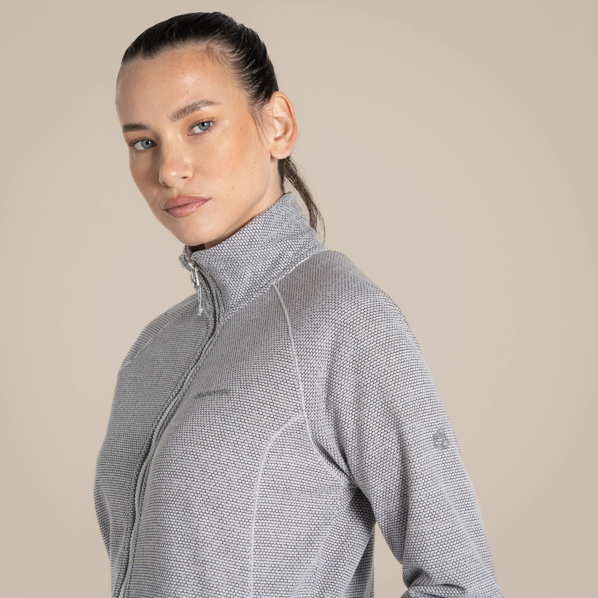 Craghoppers Women's Tarvos Full Zip Fleece | Lunar Grey Marl - Image 4