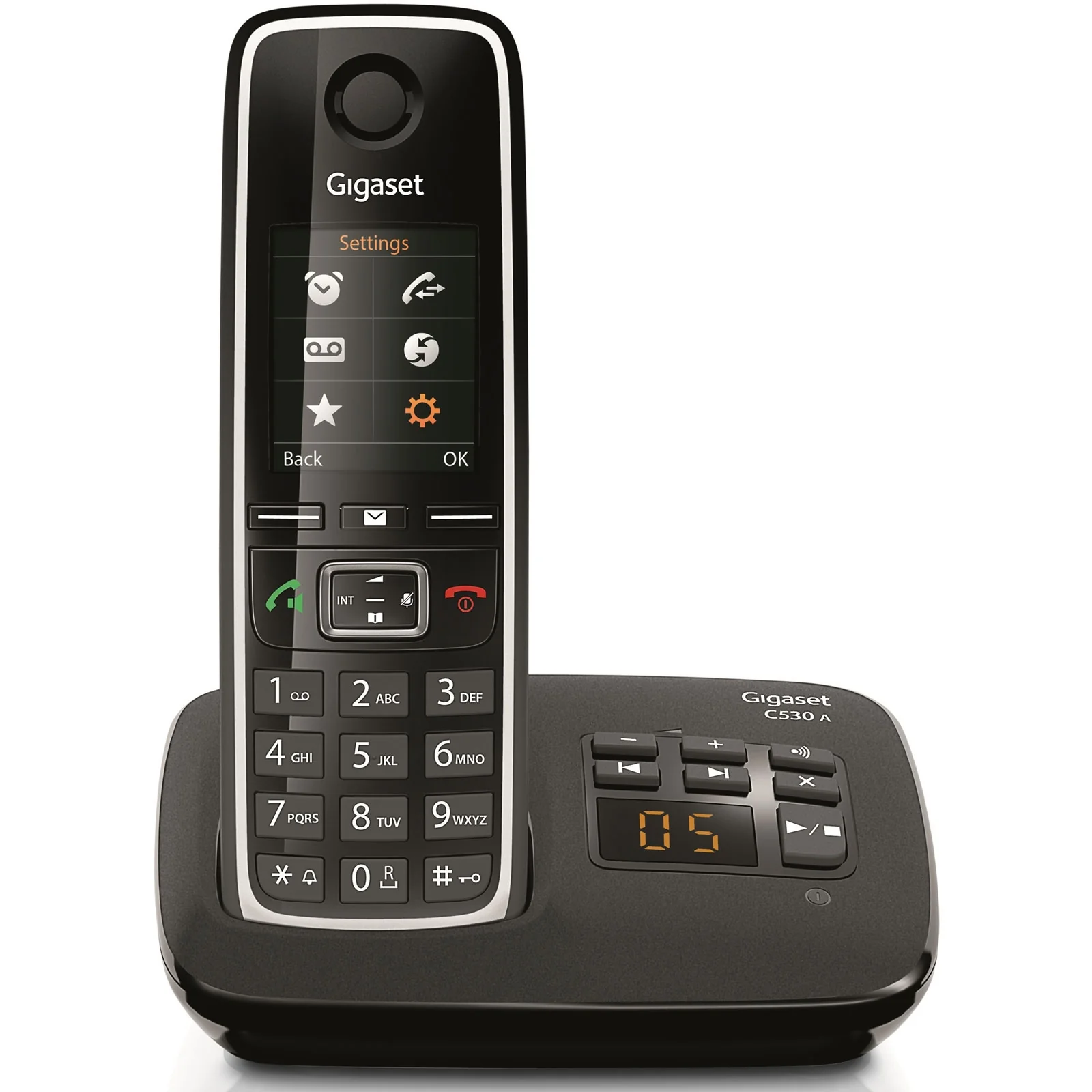 Siemens Gigaset C530A Cordless Phone, Single Handset with Answer Machine - Image 3