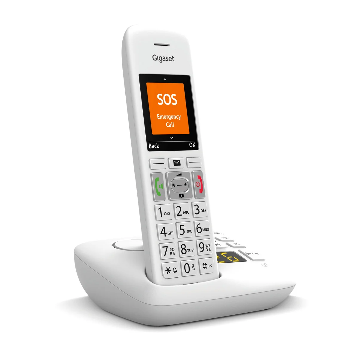 Gigaset Premium E390A Cordless Phone, Trio Handset with Big Buttons - Image 4