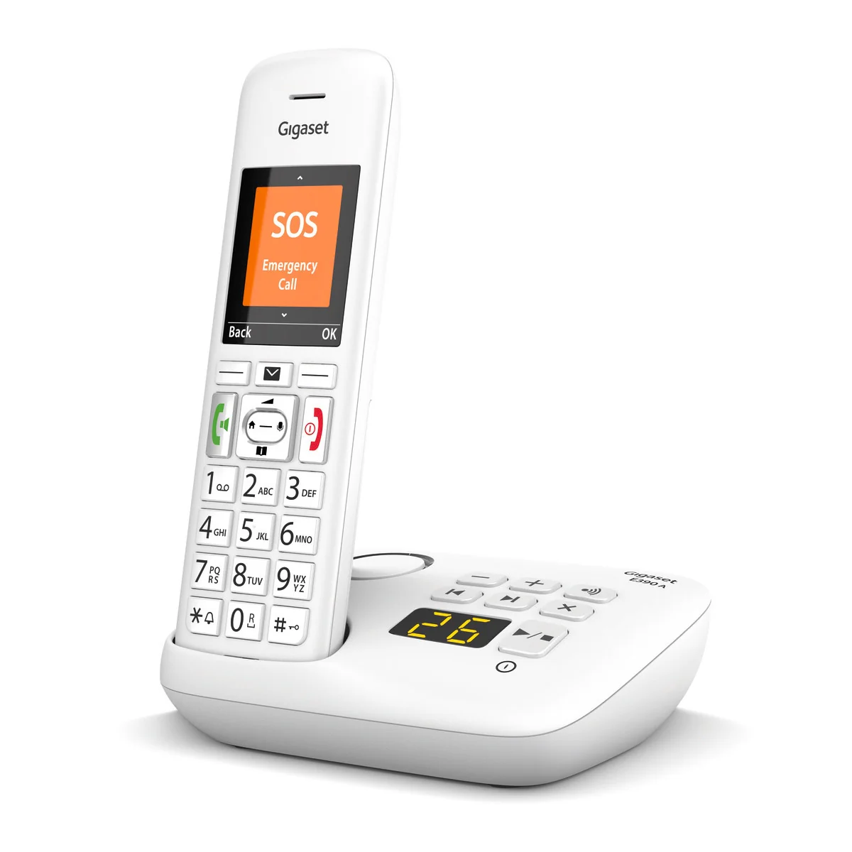 Gigaset Premium E390A Cordless Phone, Trio Handset with Big Buttons - Image 5