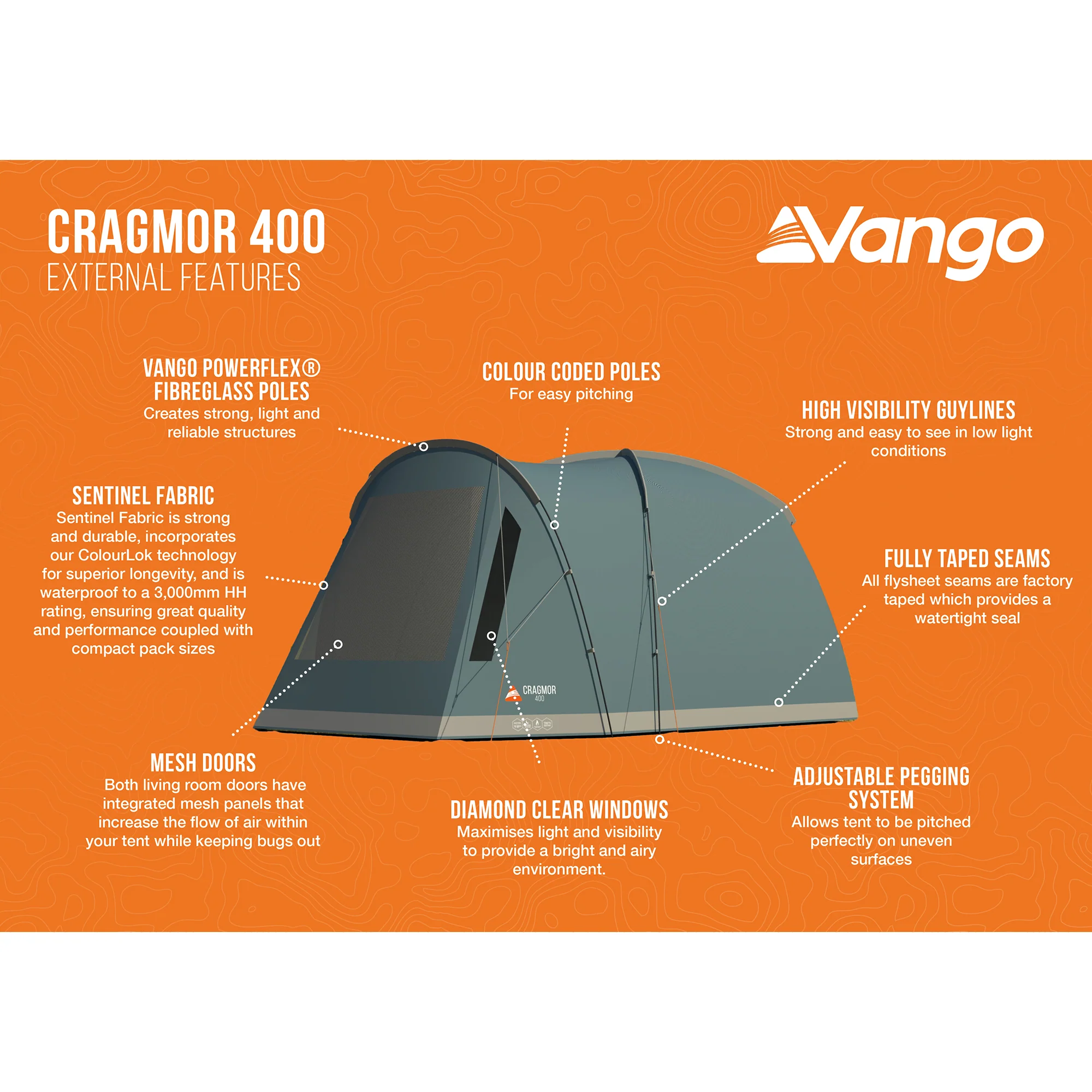 Vango Cragmor 400 4-Person Tent & Sleeping Bundle - Image 5