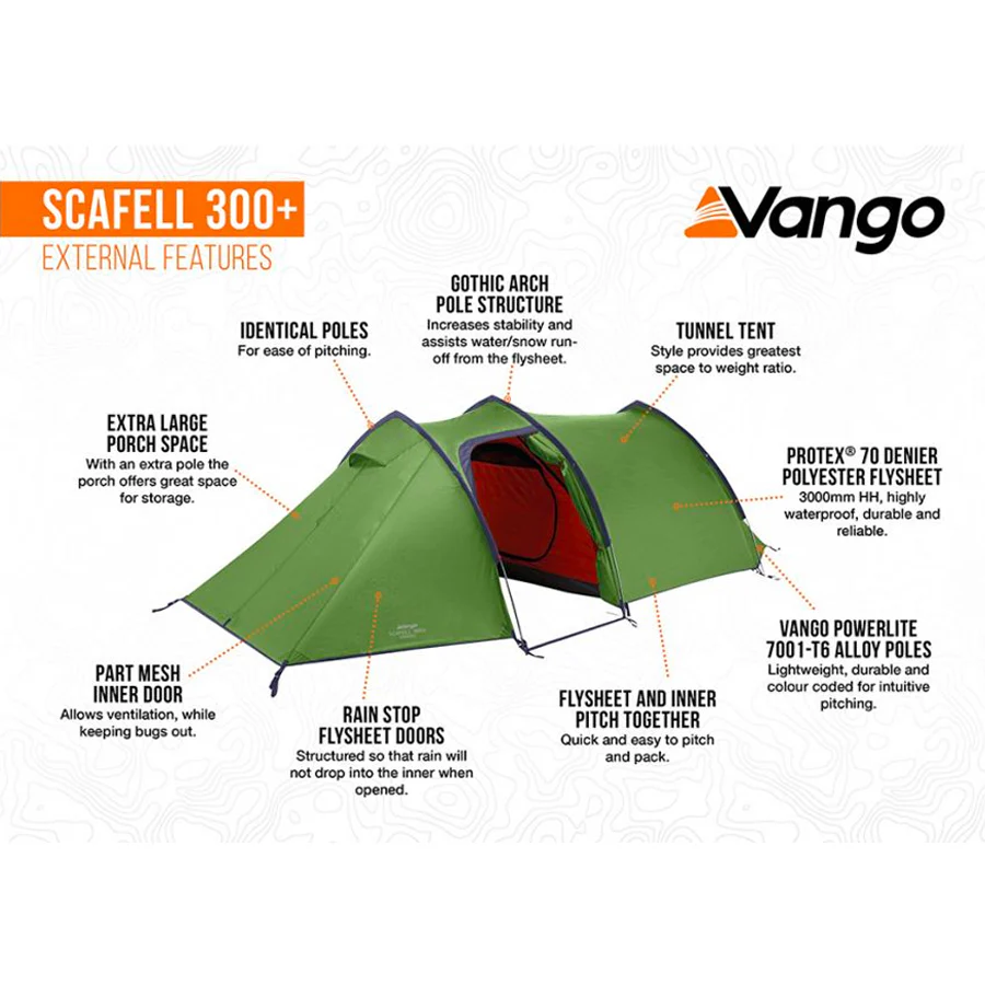 Vango Scafell 300 Plus 3-Person Tent & Sleeping Bundle - Image 5