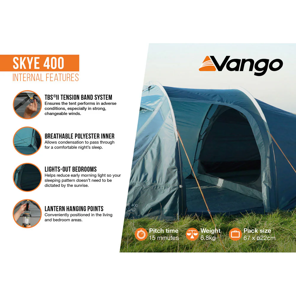 Vango Skye 400 4-Person Tent - Image 3