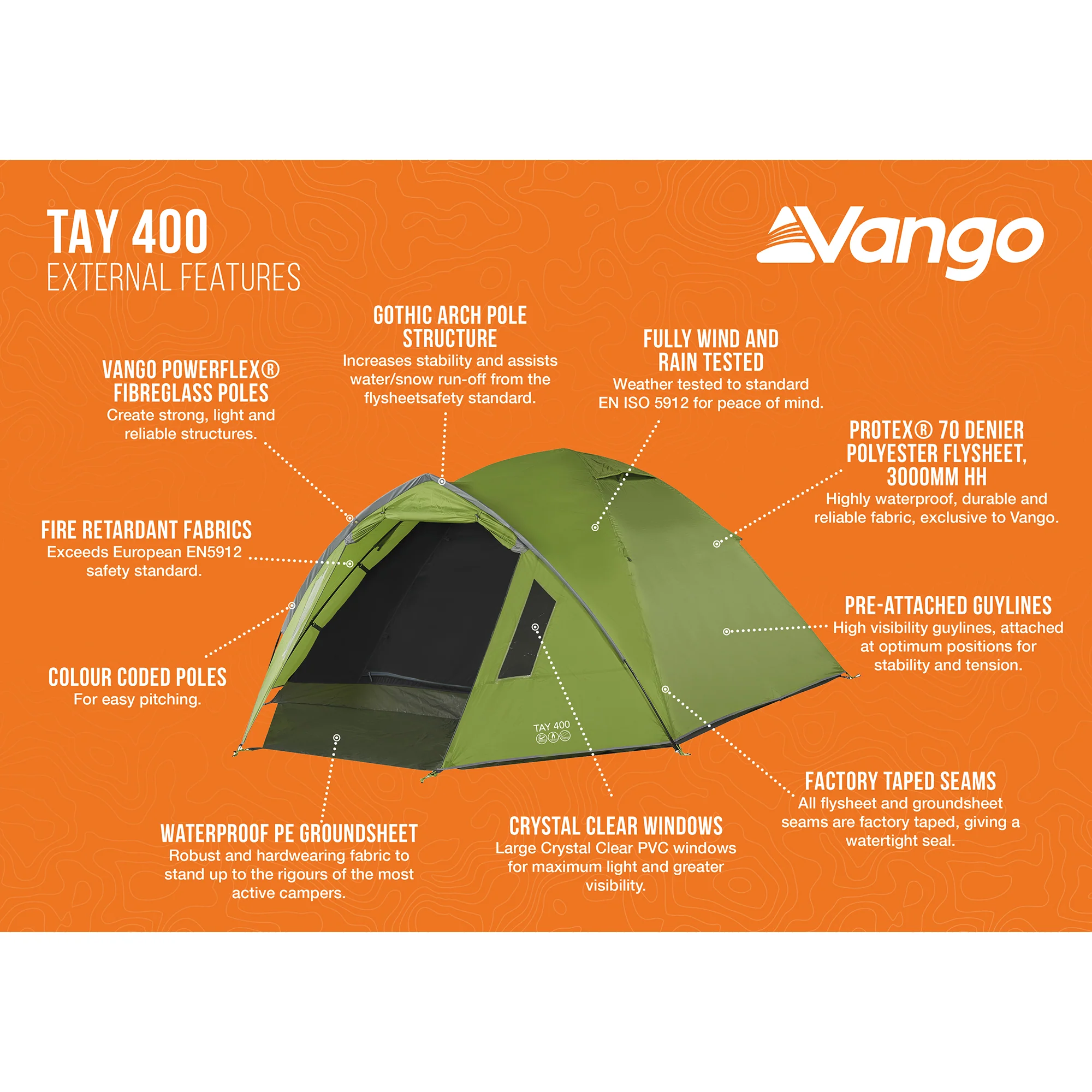 Vango Tay 400 4-Person Tent - Image 4